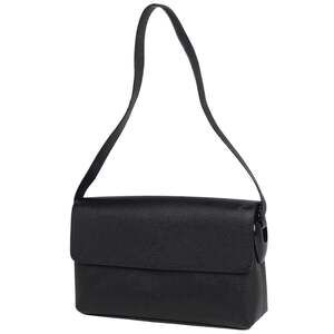 Gucci Logo Shoulder Bag, Old 00119981766, Leather Black, Women's